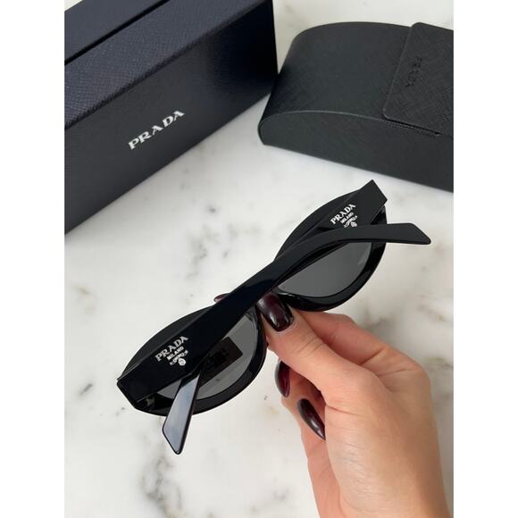 NEW Prada PR26ZS Black Logo Cat Eye Sunglasses main image 4
